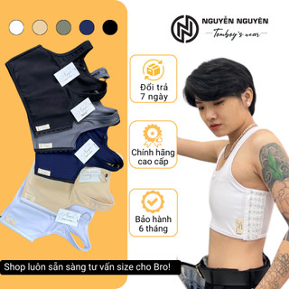 Áo Nịt Ngực Tomboy Gen Có Viền Cài Hông Lót Bó Nịt Định Hình Ngực Thun Thể Thao Tập Gym Thun Trơn Bigsize  Nguyễn Nguyên