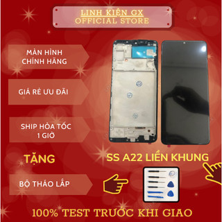Màn hình samsung A22 bản 4G zin oled 2ic kèm khung Màn samsung a22 mới 100% có bảo hành