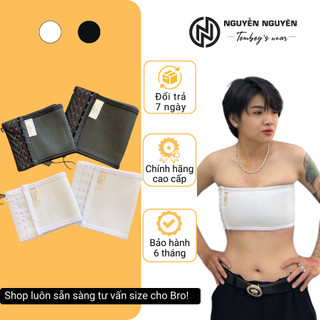 Bản Bó Nịt Ngực Có Viền Tomboy Ngang Gen Thun Ống Thể Thao - Định Hình Cố Định Vòng 1 Làm Nhỏ Ngực Bigsize Nguyễn Nguyên