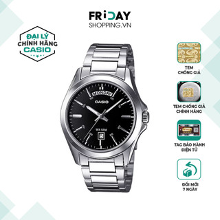 Đồng Hồ Casio Nam MTP-1370D-1A1VDF Mặt Tròn Màu Đen Dây Kim Loại Chính Hãng