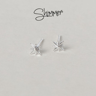 Bông tai bạc 925 nữ shimmer silver - outlet 24
