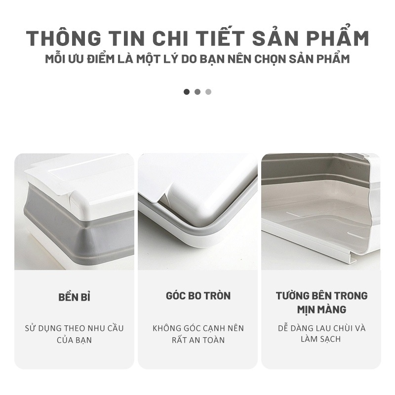 Thùng Rác Thiết Kế Gấp Gọn Treo Cửa Thông Minh Tiện Dụng Dọn Dẹp Không Gian Nhà Cửa Nhà Bếp