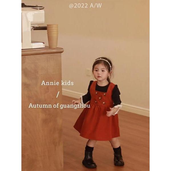 [ Size 90 ] Set Bộ Cho Bé Gái Hai Chi Tiết Thêu Hoa Màu Đỏ - Hogi Kids