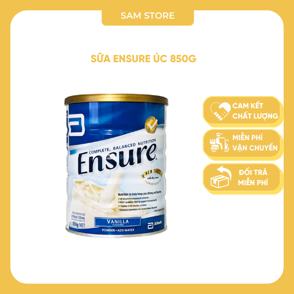 Sữa Ensure Úc 850g, Ensure Đức 400g giúp tăng cường hệ miễn dịch toàn diện cho cơ thể - Sam Store