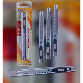Dao rọc giấy kim loại lưỡi nhỏ g-star / gstar gs-901 / gs 901 lưỡi 9mm, sắt bén, siêu bền, thân thép không gỉ