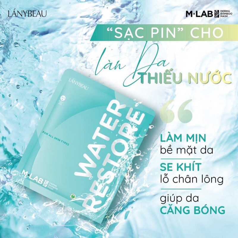 [CHÍNH HÃNG] MẶT NẠ RONG NHO WATER RESTORE MLAB LANYBEAUNHO