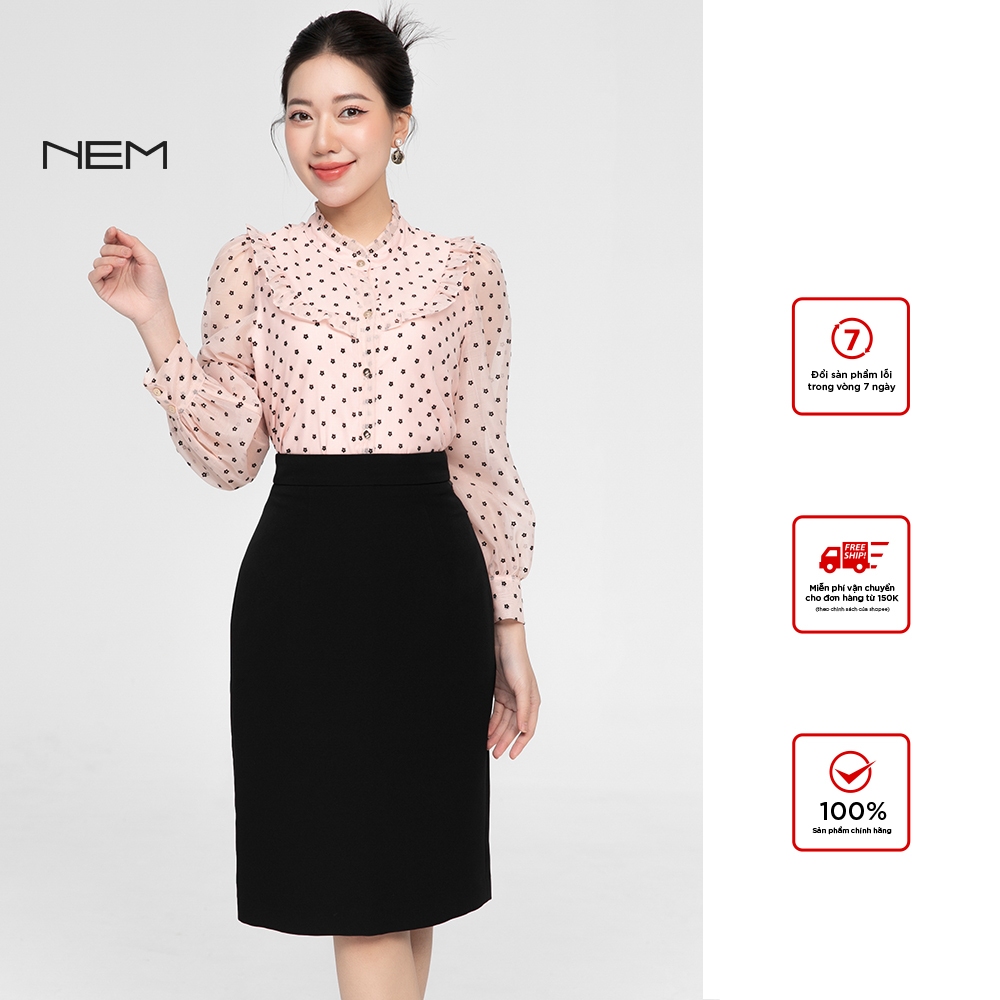 Áo sơ mi hoa nhí thiết kế Nem Fashion 41822 giá tốt
