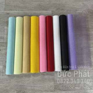Giấy Gói Hoa Cuộn Lưới Ô Vuông Phụ Kiện Trang Trí Bó Hoa Giỏ Quà