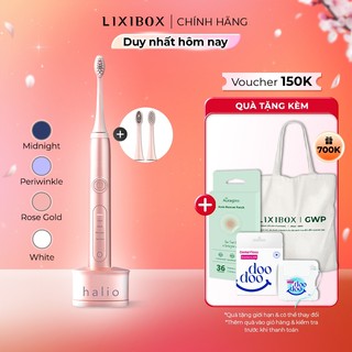 Combo Bàn Chải Điện Làm Trắng Răng Halio Sonic Whitening Toothbrush PRO Rose Gold & Đầu Bàn Chải