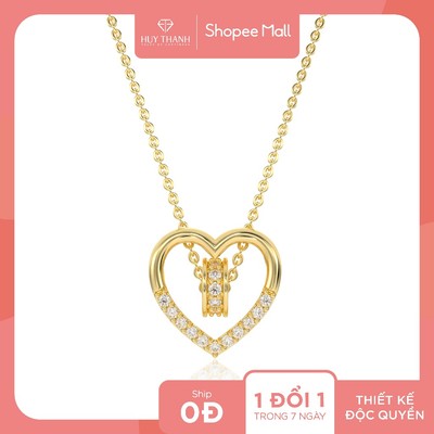 Dây Chuyền Vàng Tây 14k DCMAMD702 Huy Thanh Jewelry
