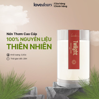 Nến thơm Tinh Dầu Cao Cấp LoveDear 100g Nhiều Mùi - Không Khói Decor Sang Trọng