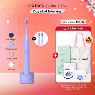 Combo Bàn Chải Điện Làm Trắng Răng Halio Sonic PRO Periwinkle Limited Edition & Set Đầu Bàn Chải