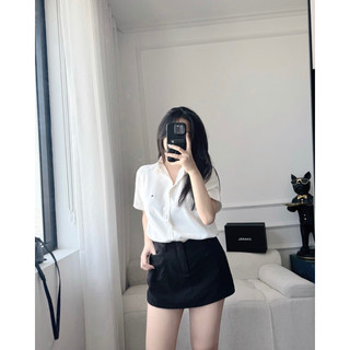 Áo sơ mi cộc tay thêu