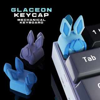 Keycap Glaceon - Pokemon Keycap - Keycap Artisan
