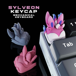 Keycap Sylveon - Pokemon Keycap - Keycap Artisan