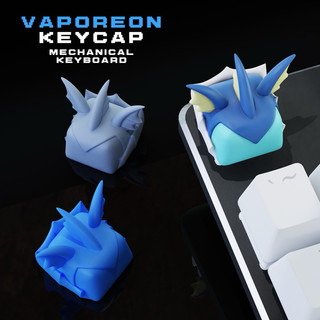 Keycap Vaporeon - Pokemon Keycap - Keycap Artisan