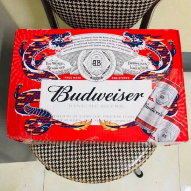 Bia Budweiser lon cao thùng 24 lon x 330ml