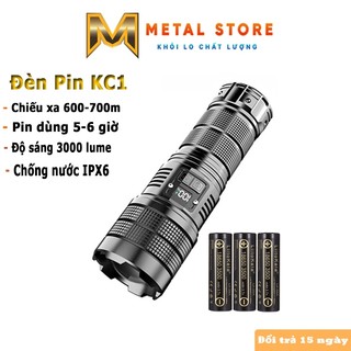 Đèn pin x9 metal store đèn cầm tay siêu sáng chống nước