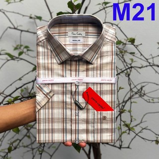 Áo Sơ Mi Nam, Sơ Mi Sọc Tím, Sơ Mi Nam Pierre Cardin Hàng Chính Hãng Xuất Dư Xịn Mẫu Hàn Quốc