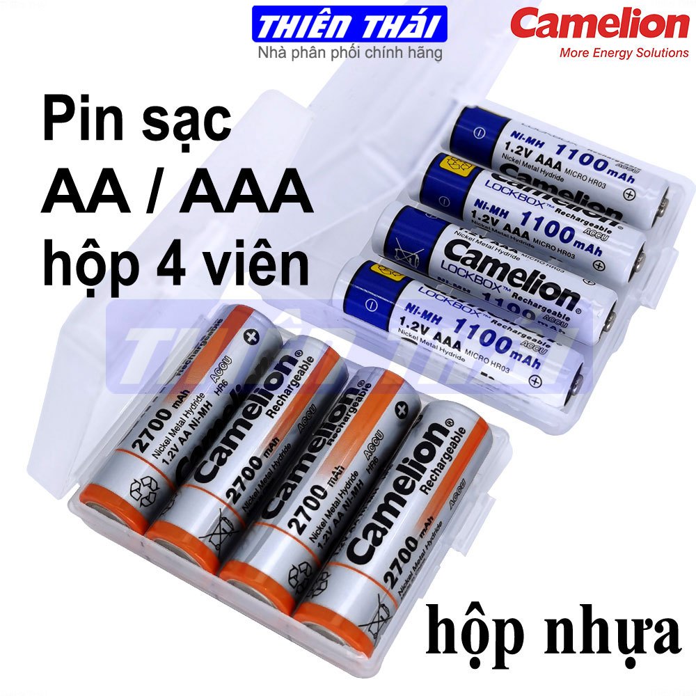 Pin sạc Camelion AA2700mAh,AA2500mAh,AA2300mAh,AAA1100mAh,pin sạc 1.2V,pin tiểu sạc,pin đũa sạc