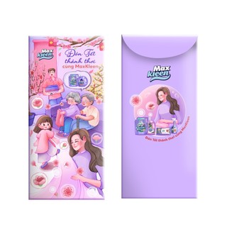 Combo 5 xấp Lì Xì Tết MaxKleen (5 bao/ xấp) - giao ngẫu nhiên