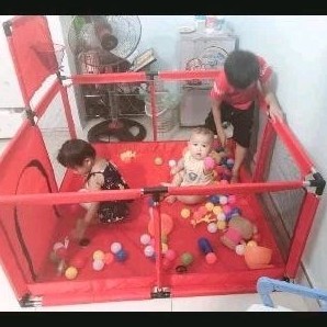 [ HỎA TỐC] Quây bóng, Nhà bóng, Lều bóng VUÔNG cho bé - tặng 10 bóng nhựa 5cm