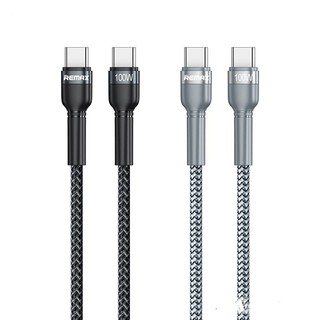 Cáp sạc nhanh 100w rc-172 dây dù siêu bền 2 đầu type c 1 mét