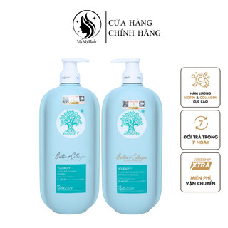 Dầu gội xả phục hồi chống rụng tóc BIOTIN Xanh Dương 500ml phiên bản 2024