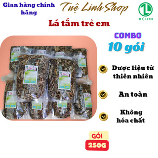 10 túi Lá tắm trẻ em (mỗi túi 250g) tặng vòng dâu tằm cho bé iu