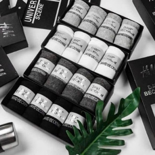Hộp 4 Đôi Tất H.M Davibeckham Khử Mùi Kháng Khuẩn, Thấm Hút Mồ Hôi Cực Tốt