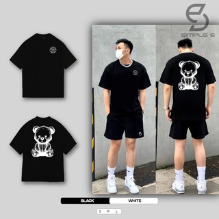 Áo Thun Unisex Local Brand BRAND SIMPLE "E" Form Oversize Cotton 100% TEDDYBEAR.