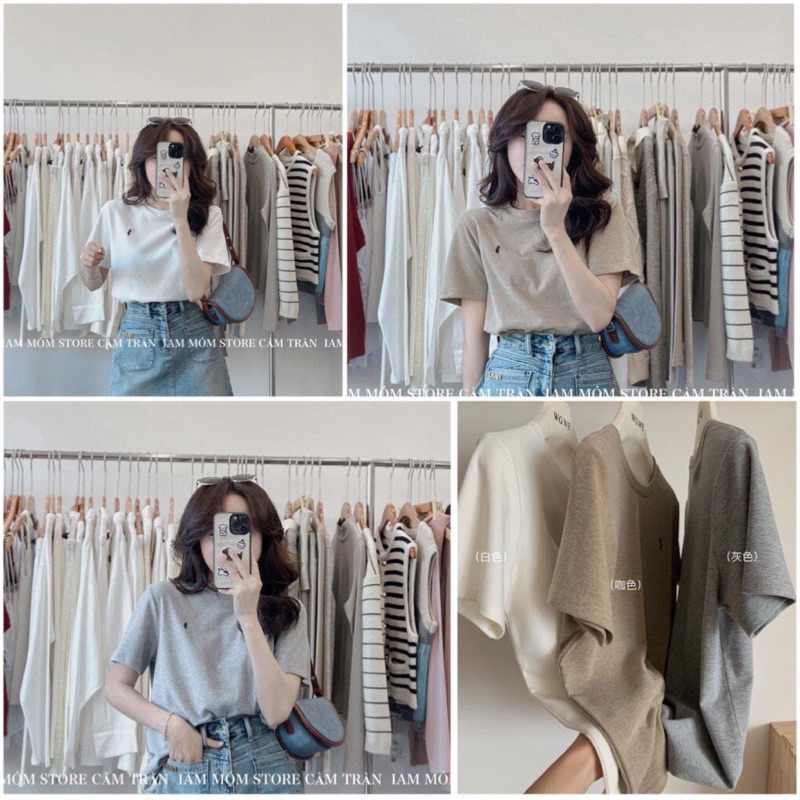 Set Combo 3 Áo Pull Cotton Thêu Ngựa Ảnh Thật