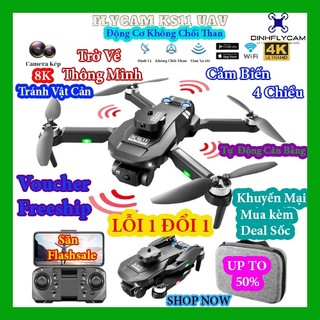 Flycam KS11 Camera 4K HD, Thời Gian Bay 20 Phút Pin 1600mAh, Động Cơ Không Chổi Than Bay Ổn Định Bền Bỉ