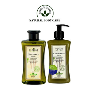 Cặp gội xả thảo dược hữu cơ ngừa rụng tóc, kích thích mọc tóc Melica Organic 300ml Keratin và Protein thủy phân