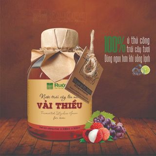R330-500ml nước cốt vải thiều lên men tự nhiên - 100% trái cây tươi