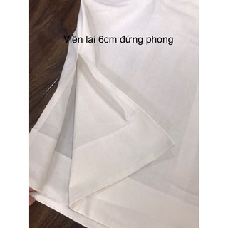 váy suông linen hoa thêu