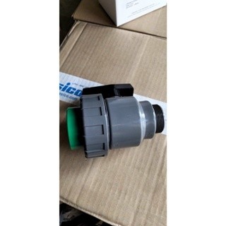 Van bồn, van khóa rắc co ren ngoài 50 PPR hàn nhiệt 3 trong 1 lắp téc nước AHP