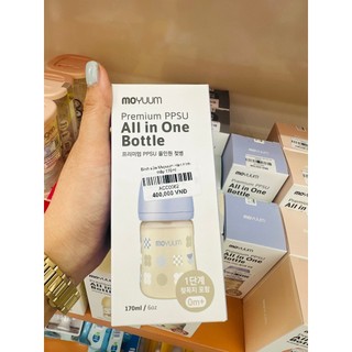 Bình sữa Moyuum 170ml/270ml Hàn quốc Núm số 1 2 3