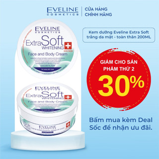 Kem Dưỡng Da Eveline Extra Soft Toàn Thân Giúp Giữ Ẩm Làm Mềm Da Chống Nứt Nẻ Khô Da 200ML