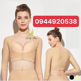 Áo gen định hình bắp tay sau phẫu thuật hút mỡ, giảm mỡ trước sau cánh tay, lưng vai. Áo gen định hình nâng ngực chảy xệ