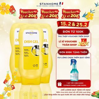 Set 3 gel rửa bát chuyên dụng cho máy rửa bát all in one Stanhome dish gel 720ml/chai