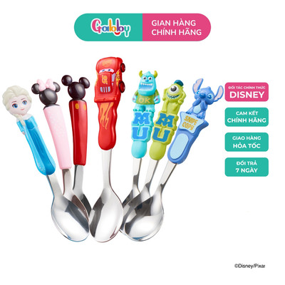 Muỗng, Thìa Ăn Dặm Cho Bé GABBY Chất Liệu Inox Cán Nhựa 3D Hình Nhân Vật Disney Dễ Thương Cho Bé