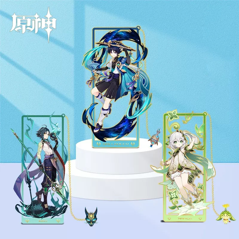 [37 mẫu] Bookmark kim loại game Genshin Impact dùng để đánh dấu trang