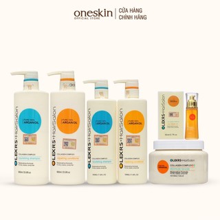 Combo dầu gội xả, kem ủ tóc, dầu dưỡng phục hồi chống rụng Olexrs Hair Salon Collagen 80ml - 500ml - 960ml