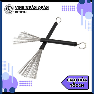 Chổi trống jazz - cajon kim loại / nhựa nylon --- nylon wire / metal wire drum brushes.