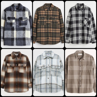 Áo sơ mi caro tay dài, áo sơ mi tay dài, áo caro, flannel secondhand