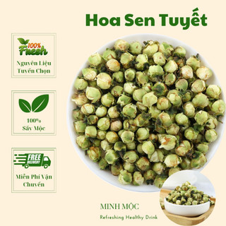 Trà hoa sen tuyết sấy lạnh, hoa xanh lọc vụn