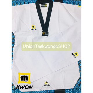 Đồ Võ Taekwondo KWON BASIC Cổ Đen x UnionTaekwondoSHOP dobok