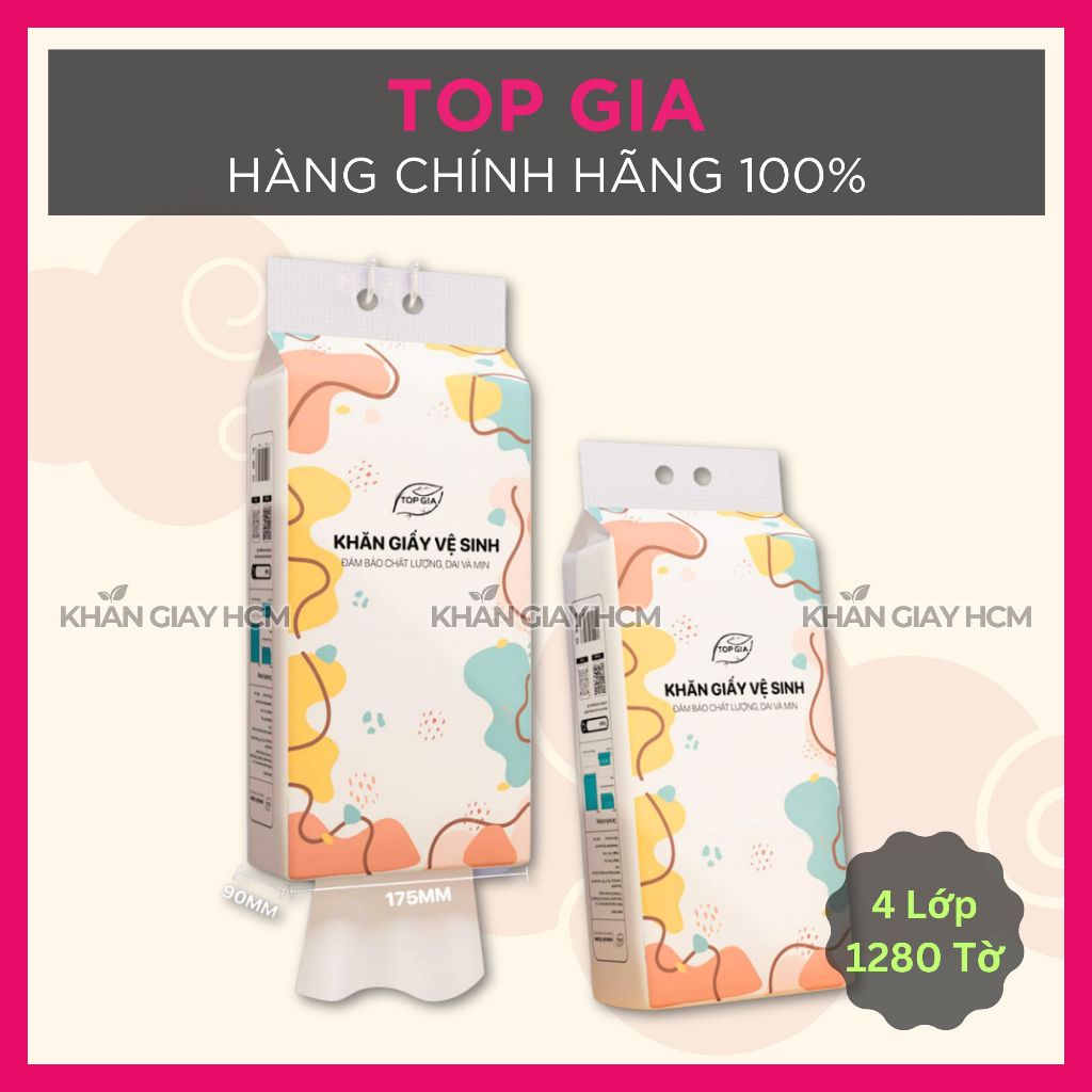 HOẢ TỐC THÙNG 6 GÓI ĐA SẮC KHĂN GIẤY RÚT TREO TƯỜNG TOP GIA CHÍNH HÃNG -