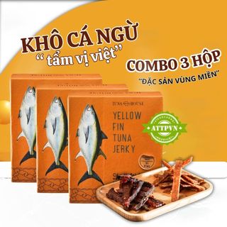 COMBO 3 Hộp Cá Ngừ Đại Dương Sấy Khô Vị Biển Ăn Liền Không Qua Chế Biến Thơm Ngon 1 Hộp 150gr